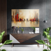 Beach Walk Brushed Aluminum Dibond Wall Art.